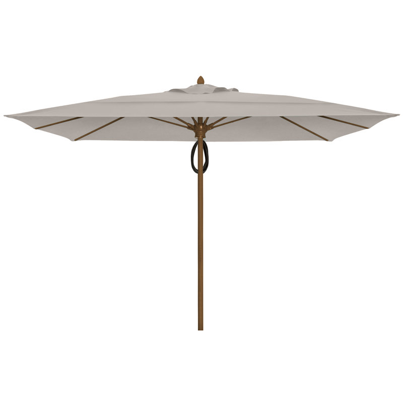 Parasol de marché carré 10 pi Prestige, Taupe, Bronze champagne