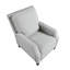 Fauteuil inclinable à dossier poussoir de style transitionnel en chenille de style transitionnel à dossier poussoir