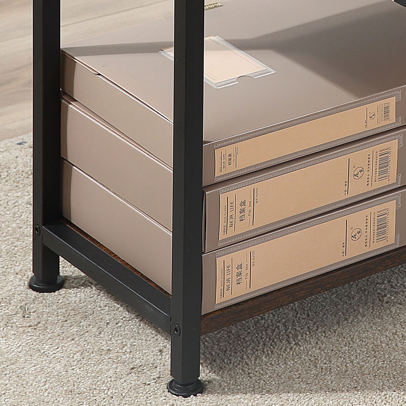 Crandon Writing Desk, Black, Brown