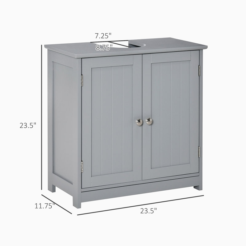 Base de meuble-lavabo simple 23,50 po seulement, Gris