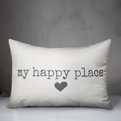 Textual Outdoor Reversible Throw Pillow