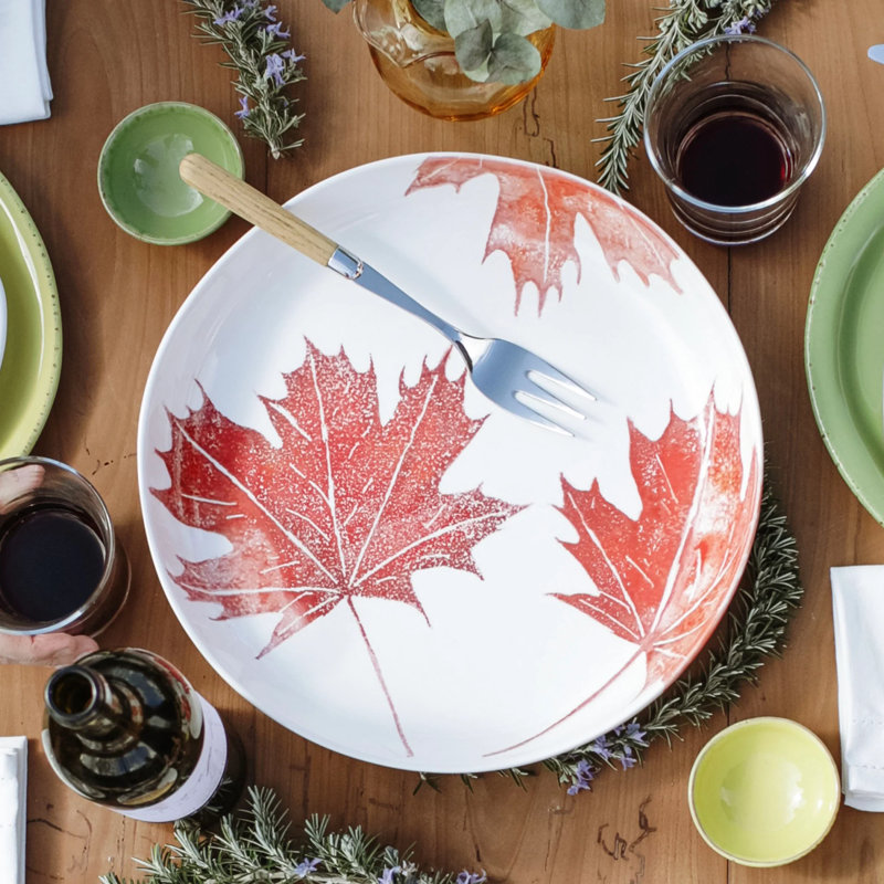 VIETRI Autunno Terra Bianca Serving Bowl