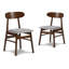 Ensemble de salle à manger en bois avec table rectangulaire et chaises Caveney-20600698-70096450