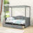 Karalin Twin 2 Drawers Wood Canopy DayBed-393888556