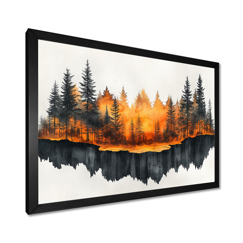 Glenice - Landscapes Canvas Art Print, H 12 po x l 20 po, Cadre photo noir