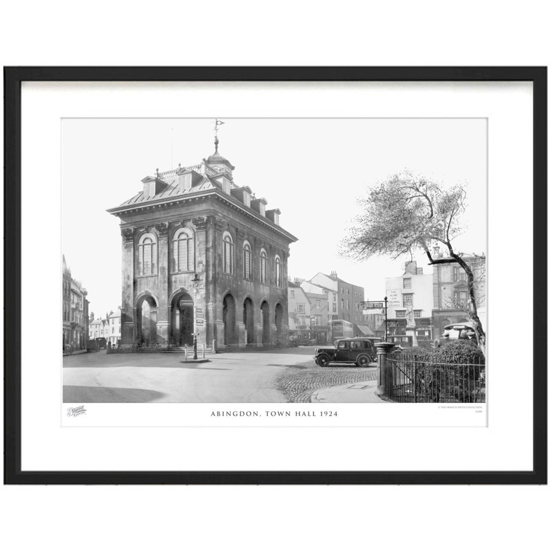 Abingdon, Town Hall 1924 by Francis Frith - Single Picture Frame Print, 40cm H x 50cm W x 2.3cm D