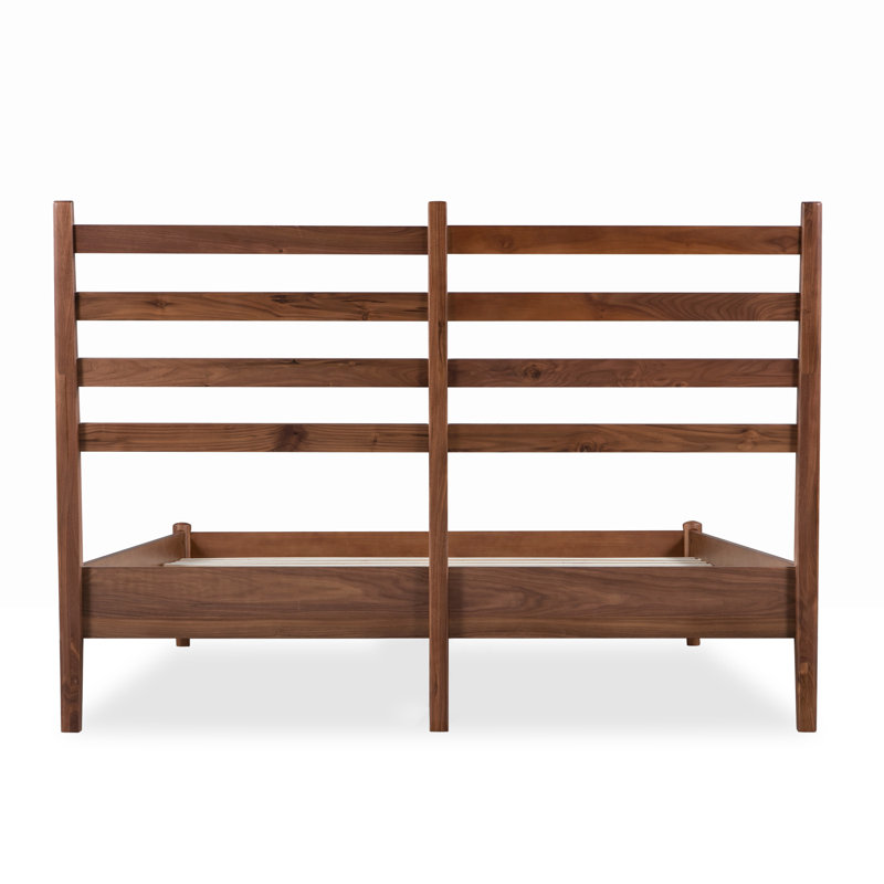 Lit plateforme tapissier Livvy, Grand, Brun pâle