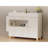 Changing Table Modern Dresser With Wide Table Top,3Drawers,White Drawer Dresser