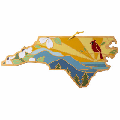 North Carolina Cutting & Serving Board with Artwork by Summer Stokes