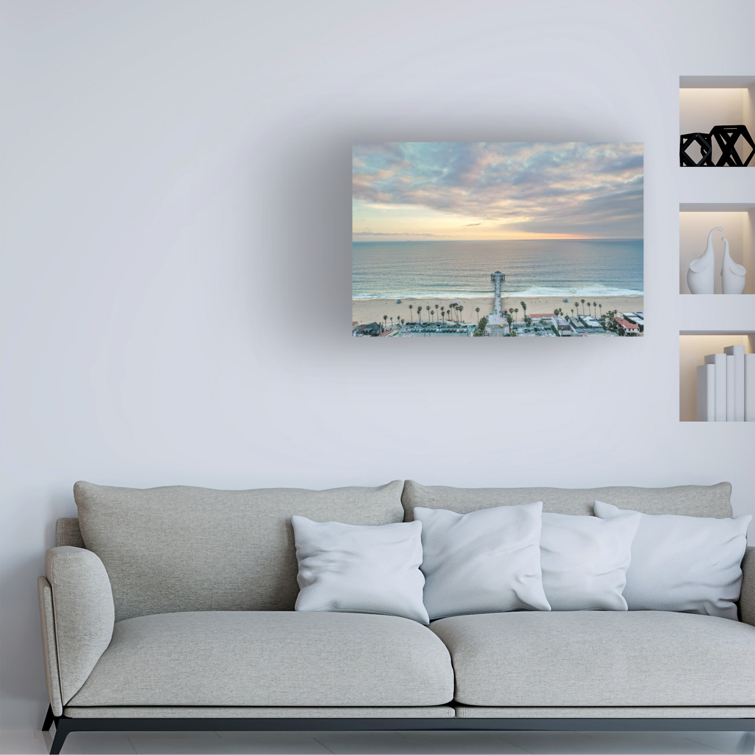 Highland Dunes Wrapped Canvas Wall Art - Jeff Poe Photography 'Morning ...