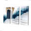 «Blue Chefchaouen Blue City In Morocco I», ensemble d'art mural-107201364-107201359
