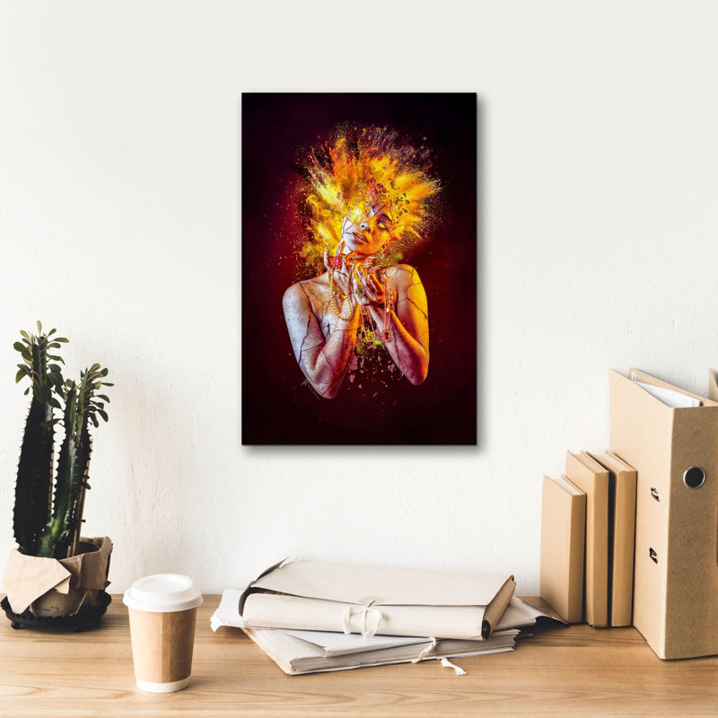 «Greed - Paradise Lost Seven Mortly Sins» par Mario Sanchez Nevado, art mural sur toile, H 18 po x l 12 po x P 0,75 po