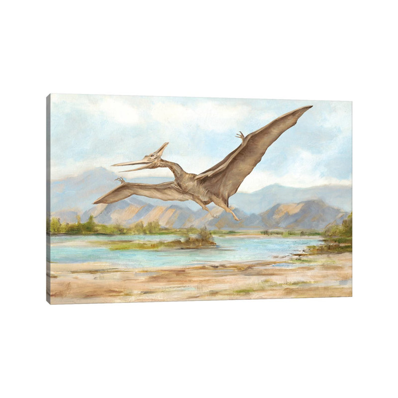 Dinosaur Illustration VI by Ethan Harper - Wrapped Canvas Print, 152.5 cm H x 101.5 cm W
