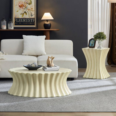 Fiberglass Coffee Table Set Of 2