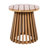 Mina Outdoor 3-Piece Acacia Wood Conversation Set With Removable Cushions-114836893