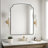Fan-Shaped Wrought Iron Framed Decorative Mirror-664117793-664117795