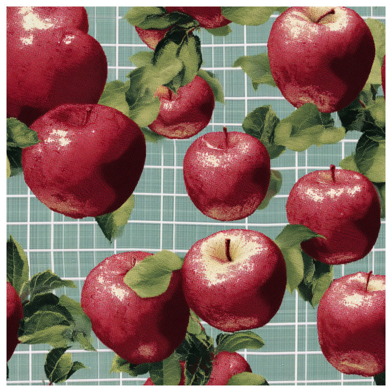 Décoration murale toile rouge pommes rouges, 16 x 20 inches