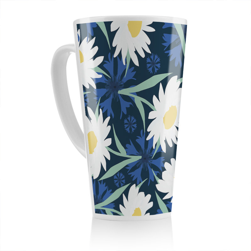 Daisies On Latte Mug