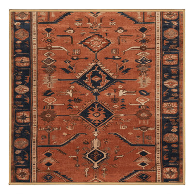 Tapis brun lavable à la machine