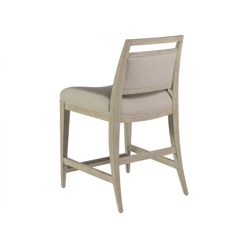 Cohesion Upholstered Stool, Counter Stool (24.5” Seat Height), Bianco