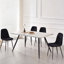 Wellersburg Modern Velvet Upholstered Armless Dining Chair-835357204-840911851-819928527