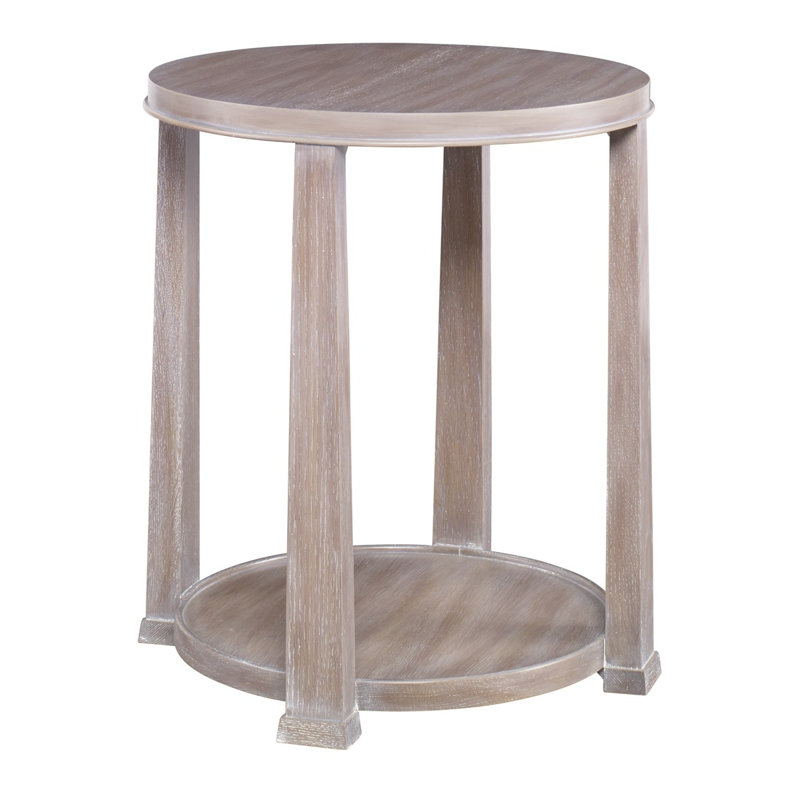 Glam Solid Wood End Table, Ebony
