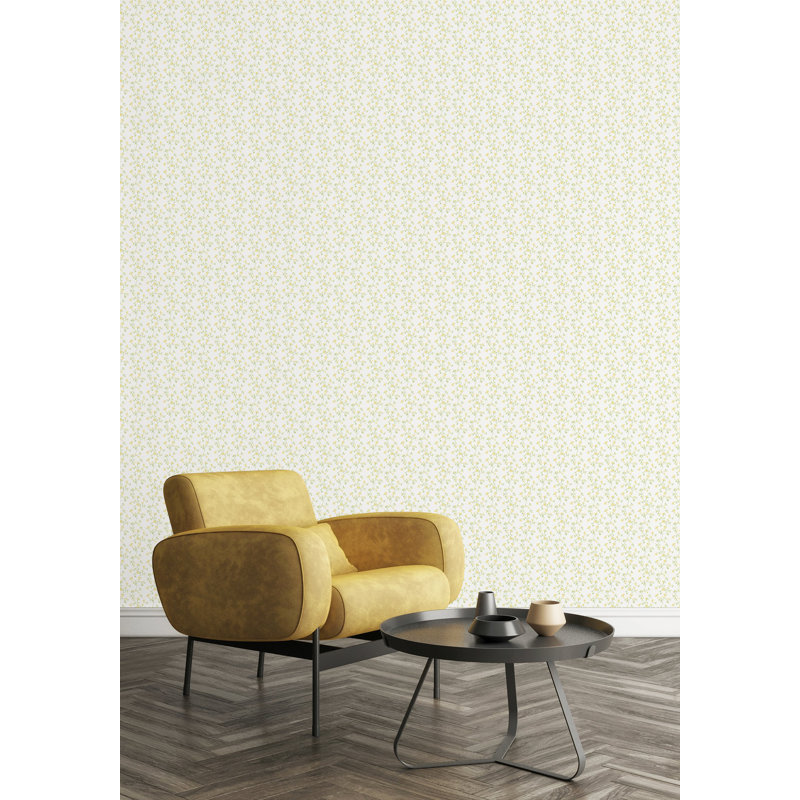Galerie Miniatures 3 Yellow Floral Wallpaper