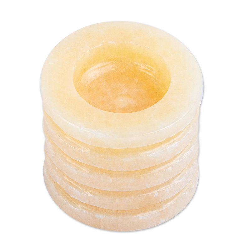 2.4'' H Stone Tabletop Tealight Holder