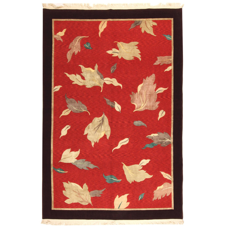 - Tapis «Falling Leaves Red - Fine» - taille 6 pi 7 po x 9 pi 10 po