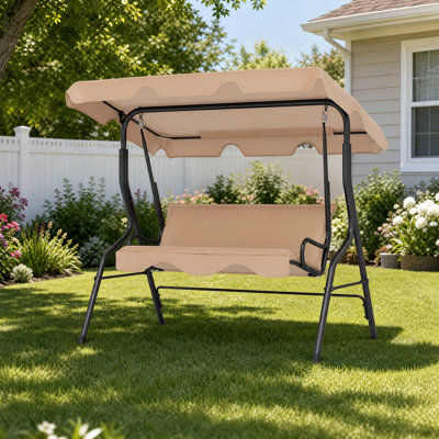 3 Person Porch Swing with Canopy