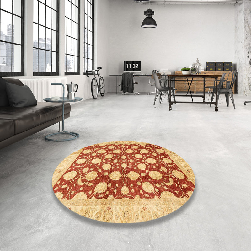 Dhaksha Abstract Indoor Rug, Round 8'
