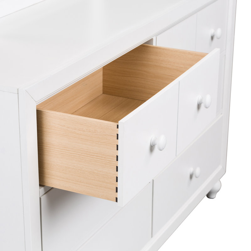 Commode double 6 tiroirs Droskyn, Blanc