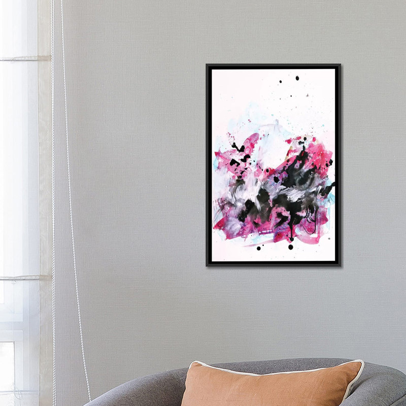 « robata » non disponible sur toile, H 26 po x l 18 po x P 1,5 po, Toile avec cadre noir, Pas de tapis
