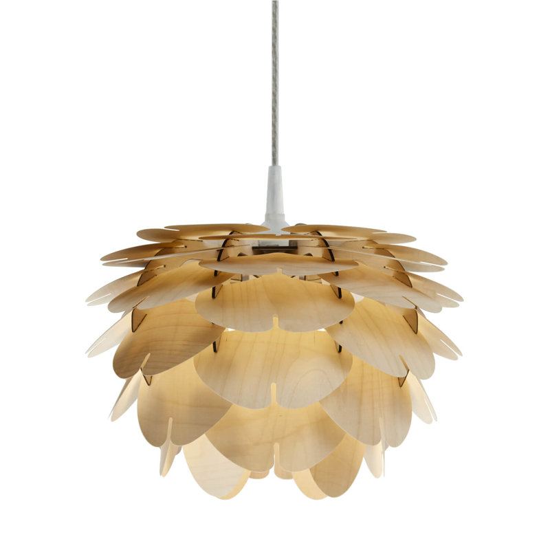 Rodrigo 1 - Light Unique/Statement Pendant, Natural, 23cm H x 35cm W x 35cm D