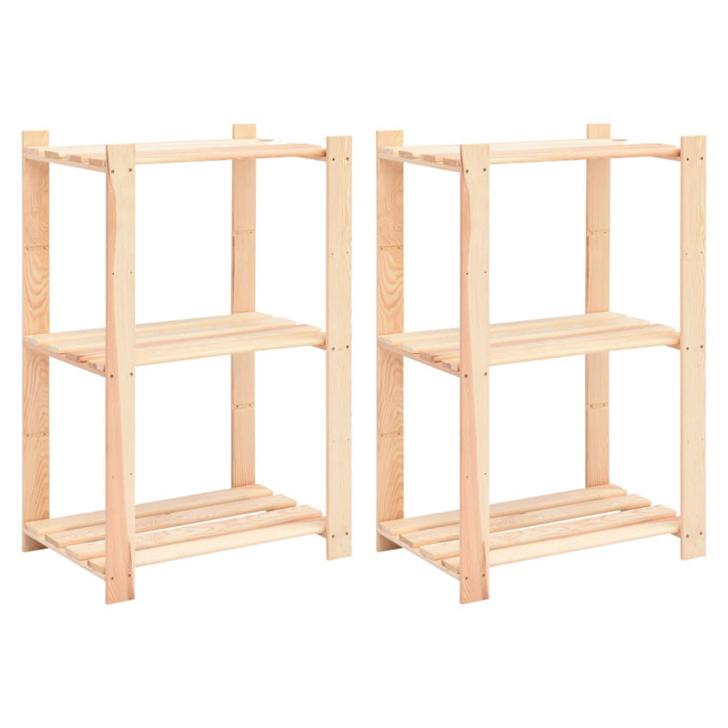 Starkey 90cm H Solid Wood Etagere Bookcase, 90cm H x 60cm W x 38cm D