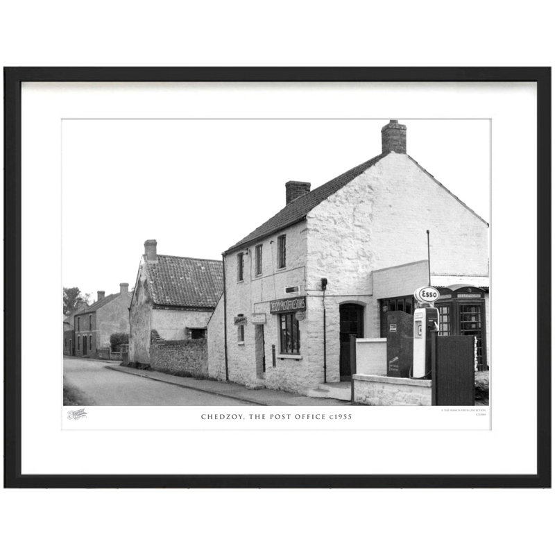 Chedzoy, the Post Office C1955 1 Piece Single Picture Frame Wall Art, 45cm H x 60cm W x 2.3cm D