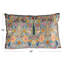 Coussin lombaire en velours Floral Harmony