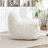 Bean Bag Chair, Comfy Bean Bag Sofa With Back Support, Faux Fur Bean Bag Chair For Adults And Kids, Stuffed Floor Sofa For Living Room, Bedroom, Apartment, White-548049585