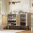 Shoe Cabinet With 3 Rattan Doors, 7-Tier Shoe Storage Cabinet With Adjustable Shelves-2058920673