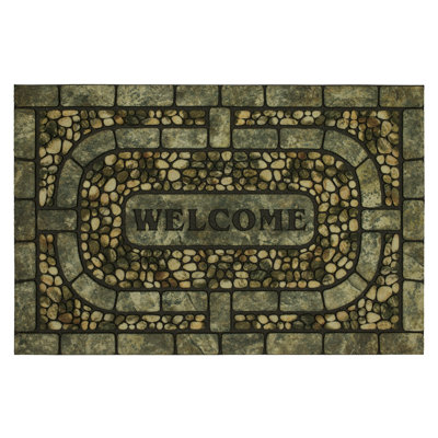Paillasson Kanesha Welcome Garden Pebbles