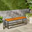 INDUSTRIAL WOOD AND METAL BENCH-565947995