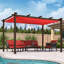 Pergola en aluminium mauve avec auvent-80546451-96127694