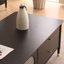 Table basse noire en bois massif et manufacturé-109308939