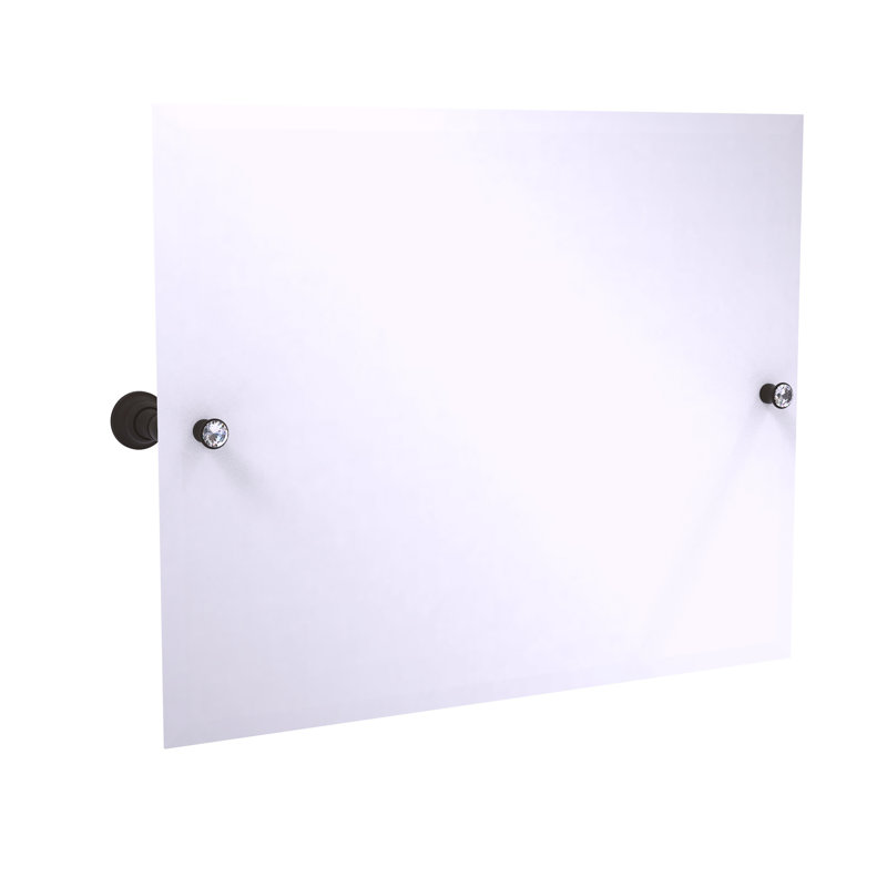 Gavin Flat Wall Mirror, Oil Rubbed Bronze, 21" H x 26.8" W