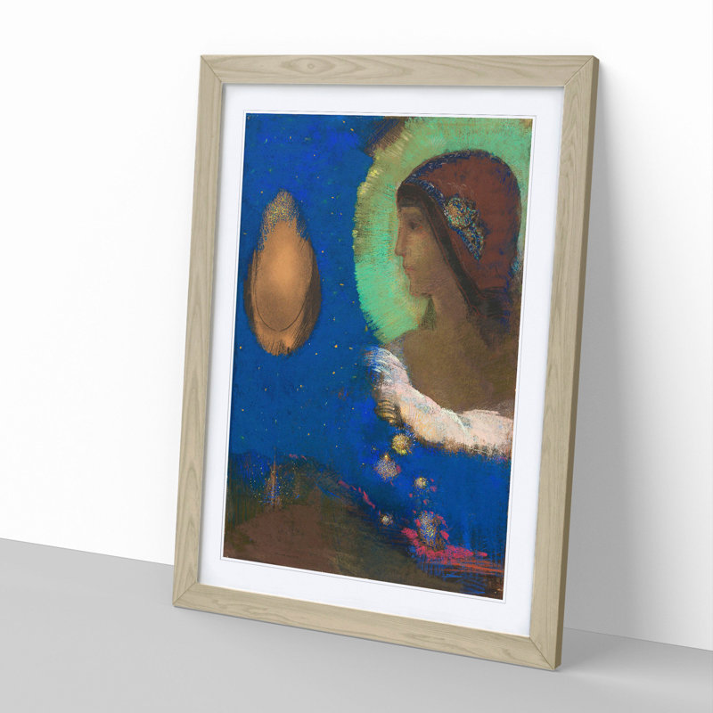 Sita by Odilon Redon - Framed Print, 36cm H x 27cm W x 2cm D, Oak Framed