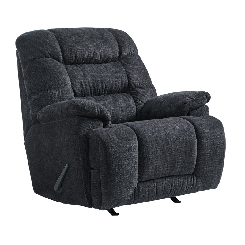 Taupe Polyester Blend Oversized Rocker Recliner