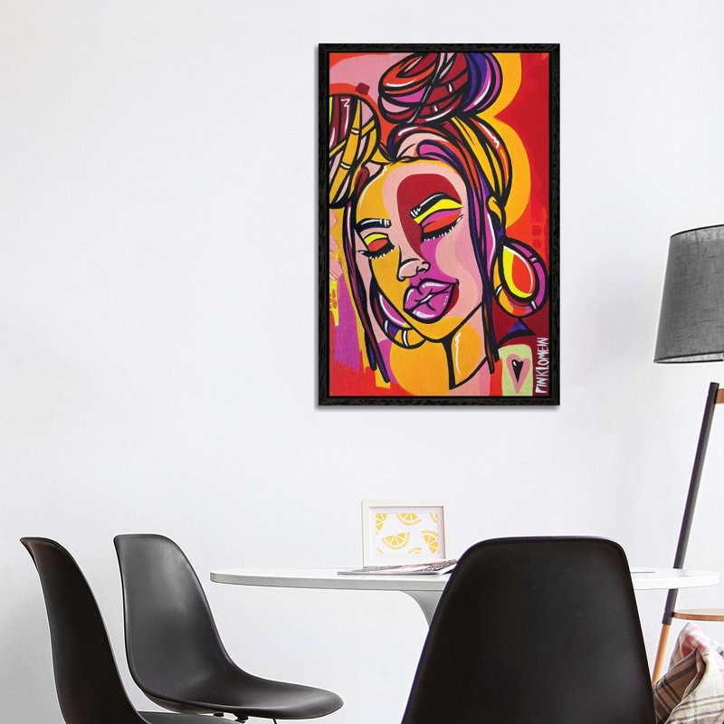 Miami by Pinklomein - Gallery-Wrapped Canvas Giclée on Canvas, Black Floater Frame, 101.6 cm H x 66.04 cm W