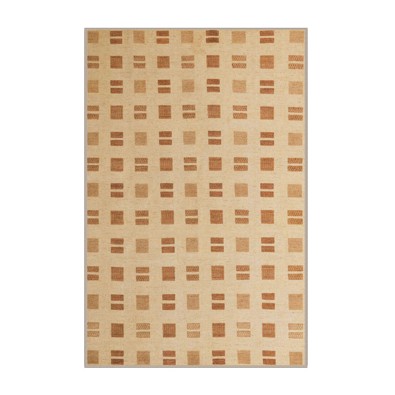 Tapis décoratif multicolore à motif abstrait, Rectangle 3 pi x 5 pi