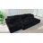 177"W Oversized Modular Corduroy Sectional Sofa with Deep Seating Neck Roll Pillows-1309947695