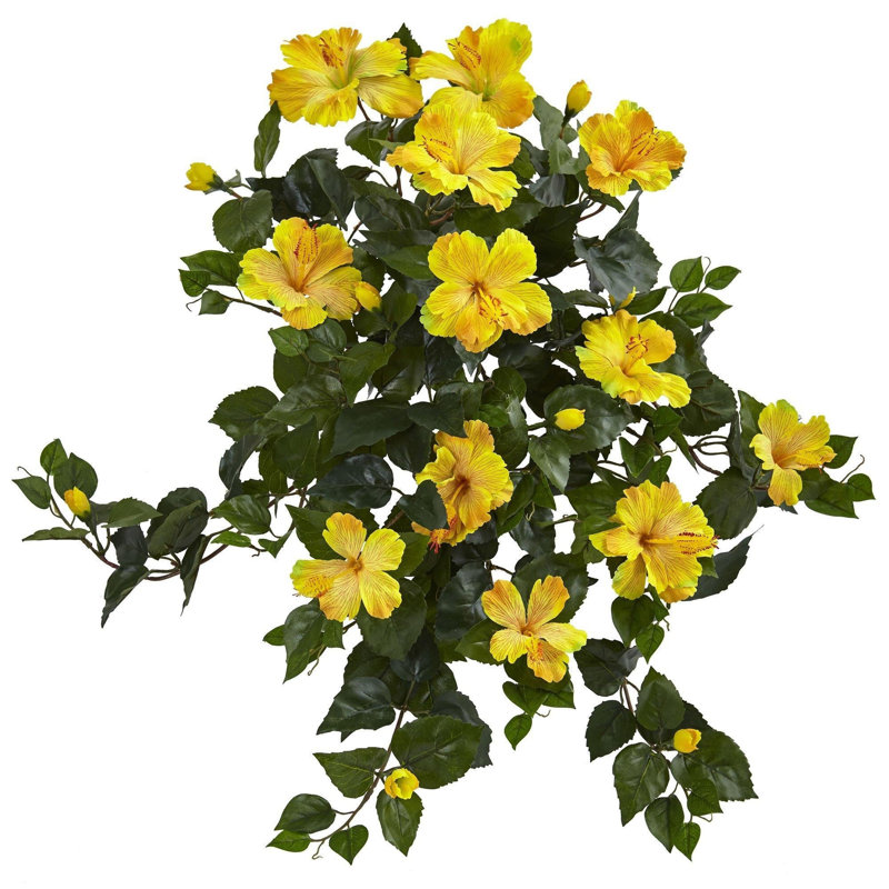 Hibiscus Hanging Artificial Plant